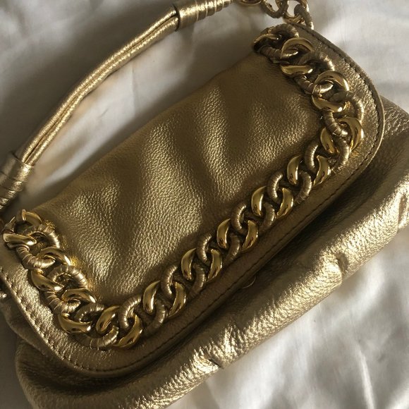 Michael Kors - Gold Chain Handbag - Picture 2 of 3